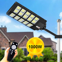 1000W 800LED Solar Street Light + Mounting Bracket