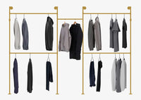 WETA® Sturdy Wall Mounted Garment Rack | Multi-Purpose Industrial Pipe Clothing Rack