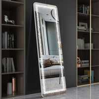WETA® Unique 63" x 20" Mirror with 3 Color LED Lights | Full Body Mirror, Free Standing Wall Mounted Hanging Mirror