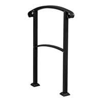 3-1 Steps Black Outdoor Stair Railings : Enhance Safety and Style with Premium Quality Wrought Iron Hand Rail