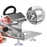 Upgraded Stainless Steel Meat Slicer, Manual Frozen Beef, Steak & Ham Cutter Machine