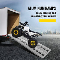 VEVOR 6000lbs Heavy Duty Aluminum Car Ramps, Motorbike Motorcycle Truck Ramps