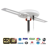 New Proven 360° Omni Directional Digital Amplified Outdoor TV Antenna HD VHF + FREE 40ft Cable J-Pole