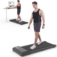 Upgraded 2 In1 Deer Run Under Desk Walking Pad Treadmill With Remote Control for Home & Office