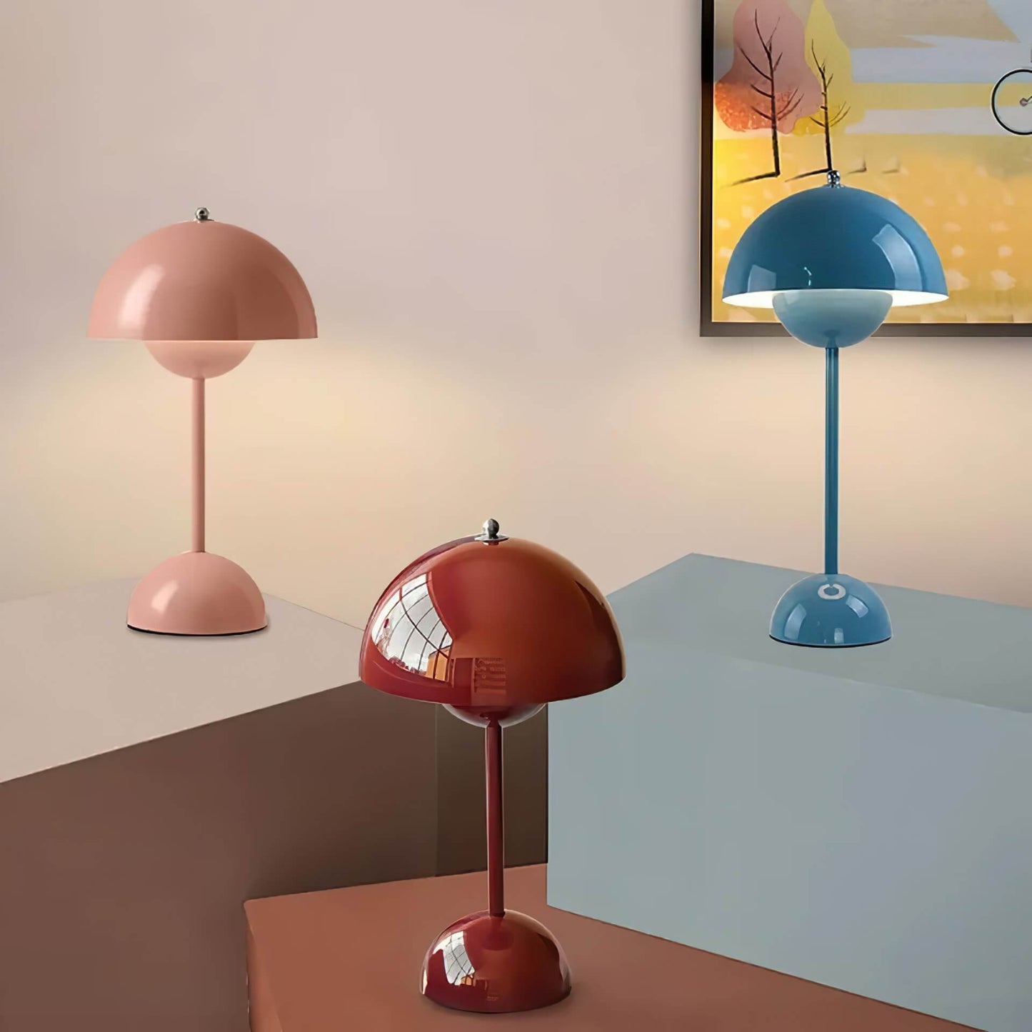 Contemporary Nordic Mushroom Lamp - Minimalistic Table Lamps for Bedroom & Living Room