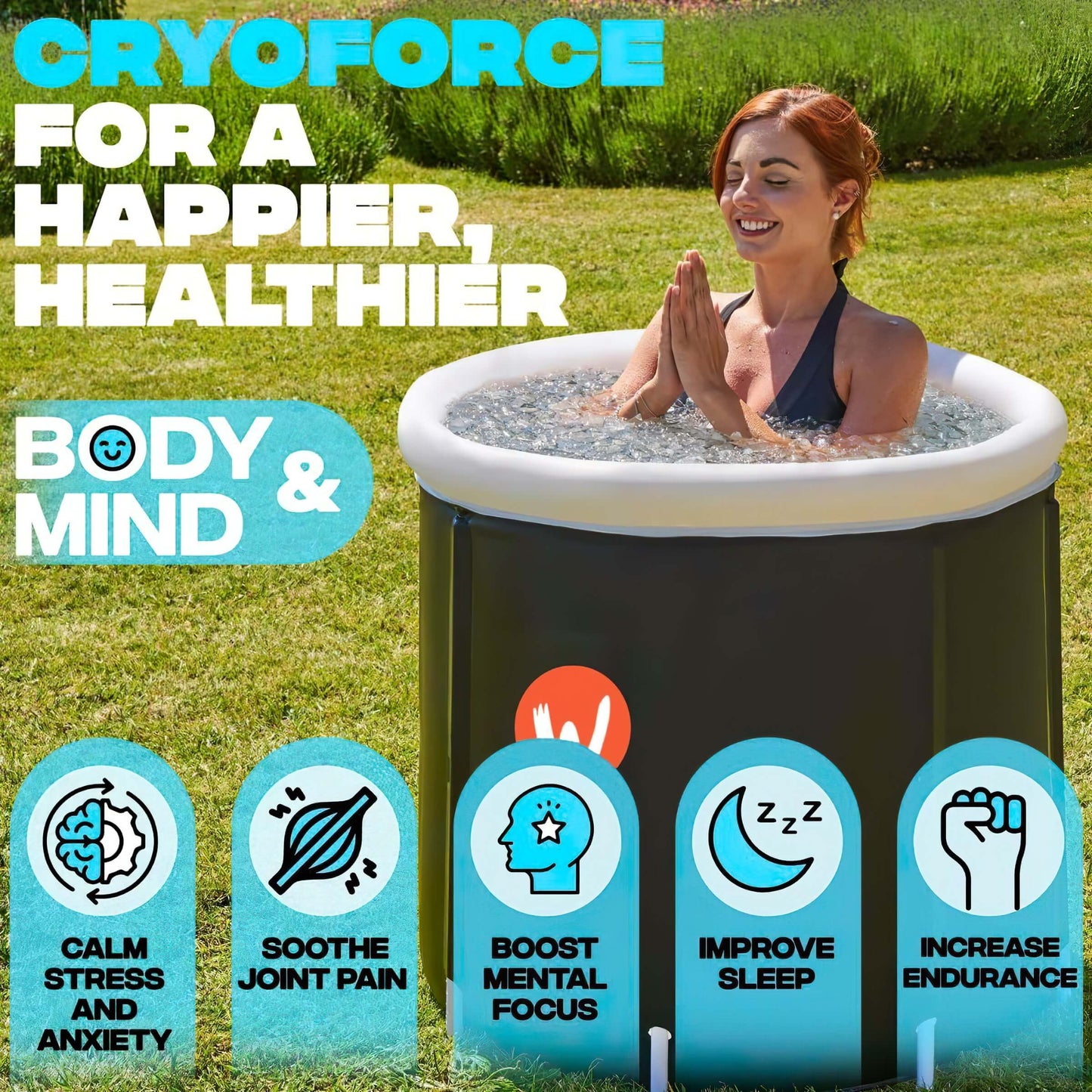 WETA® Portable Ice Bath: Outstanding Cold Plunge Tub for Refreshing Cold Baths | Recovery & Therapy