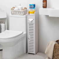 Versatile Space-Saving Small Toilet Paper Holder Stand And Bathroom Storage Cabinet