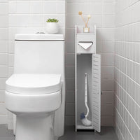 Versatile Space-Saving Small Toilet Paper Holder Stand And Bathroom Storage Cabinet