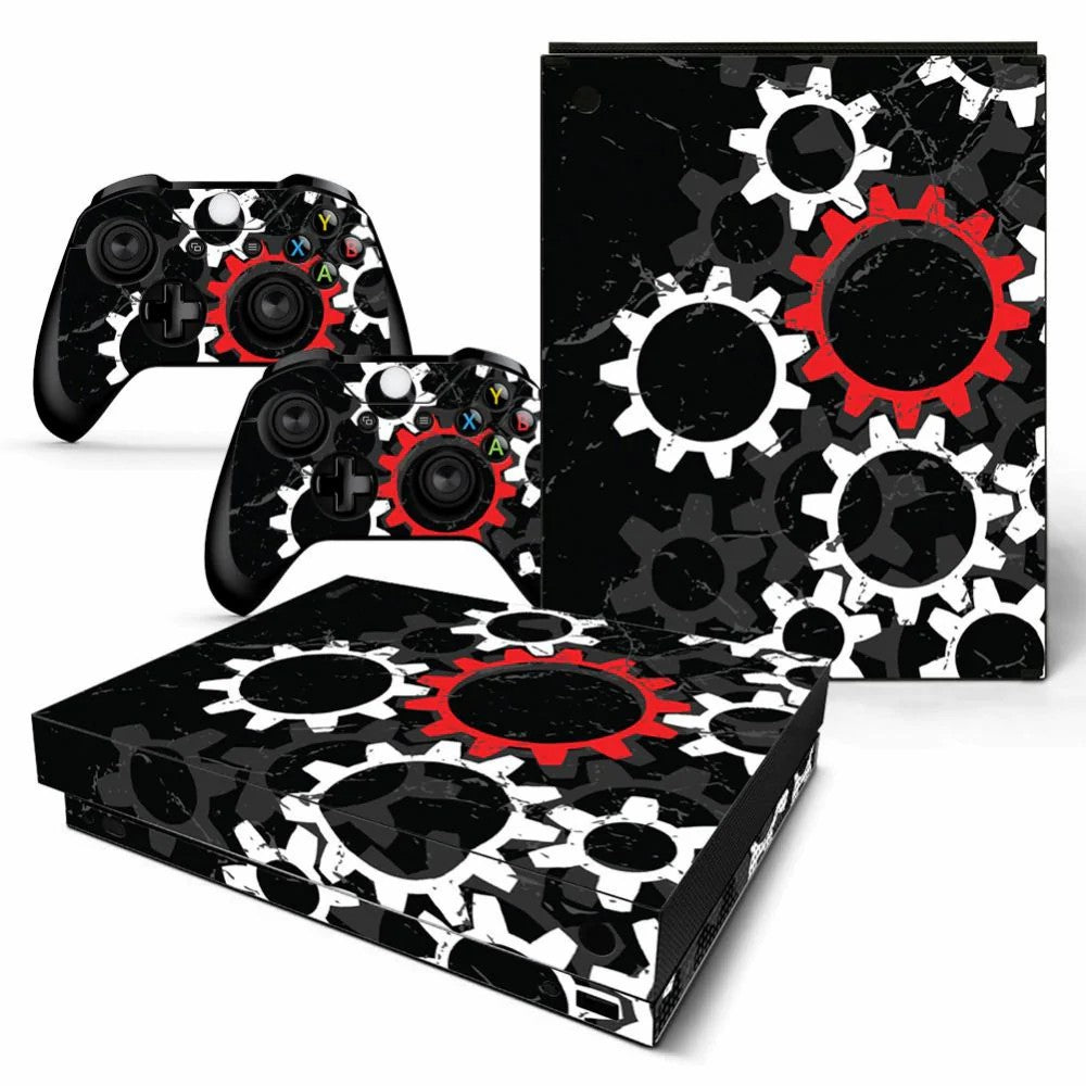 Vinyl Skin Sticker Cover Decal for Microsoft Xbox One X Console and Controllers