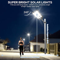 1600W 1152LED Solar Street Light + Mounting Bracket