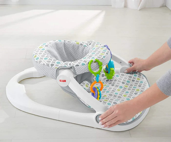 Learn to Sit 2-Position Floor Seat Baby Up in This Adjustable Baby Activity Seat Appropriate for Ages 4-12 Months