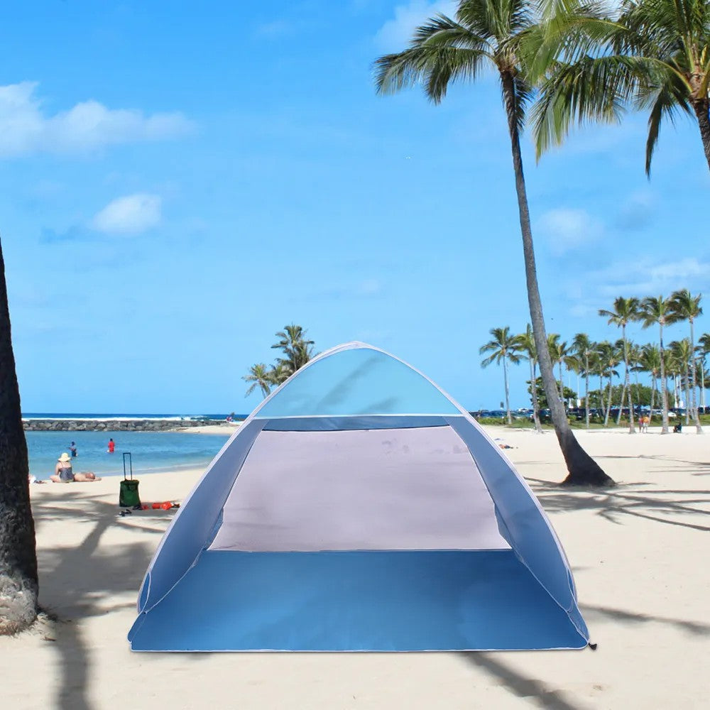 2-3 Person Pop Up Beach Tent – Blue