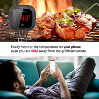 Bluetooth Food Thermometer with 150ft Range and 4 Probes IBT-4XS